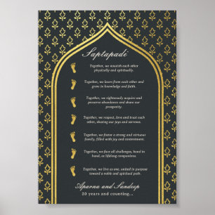 Jubiläumskarte von Saptapadi Poster