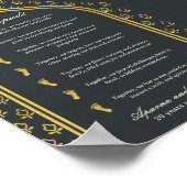 Jubiläumskarte von Saptapadi Poster (Ecke)