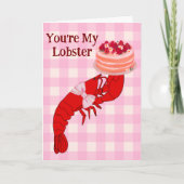 Jubiläumskarte "You're My Lobster" | Ehefrau Karte (Vorderseite)