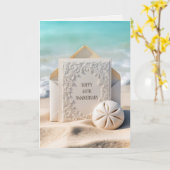 Jubiläumskarte zum 40. Mal am Strand Karte (Gelbe Blume)