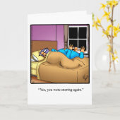 Jubiläumskarte zum Spaß des Funny Snorchels Karte (Gelbe Blume)