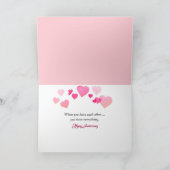 Jubiläumskätzchen in einer Süßwarenschachtel Karte (Innenseite)