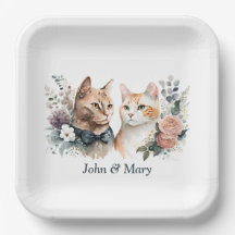 Jubiläumskatzen auf Weiß