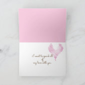 Jubiläumskatzen im Bett Karte (Innenseite)