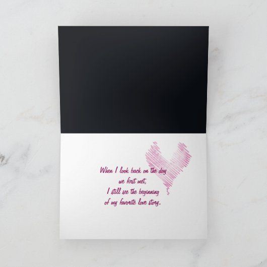 Jubiläumskatzen im Mondlicht Karte (Innenseite)