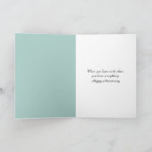 Jubiläumskatzen langsames Tanzen Karte (Innenseite)