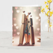 Jubiläumskleidung mit rosa Herzen Karte (Gelbe Blume)