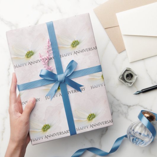 Jubiläumskosmos in Rosa Geschenkpapier (Schenken)