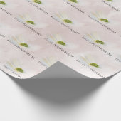 Jubiläumskosmos in Rosa Geschenkpapier (Ecke)