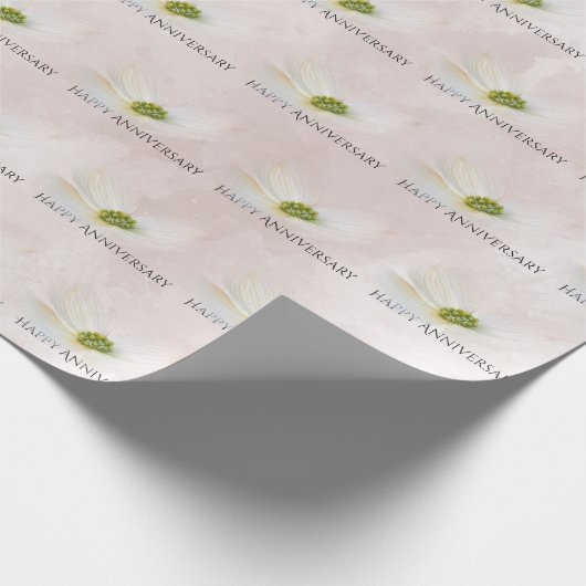 Jubiläumskosmos in Rosa Geschenkpapier (Ecke)