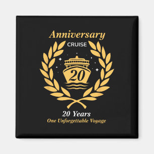 Jubiläumskreuzfahrt 20 Jahre Hochzeitsjubiläum 20 Magnet