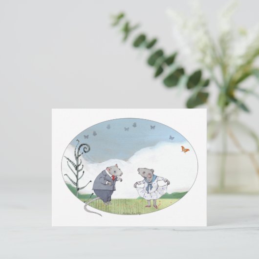 Jubiläumsmäuse Postkarte (Stehend Vorderseite)