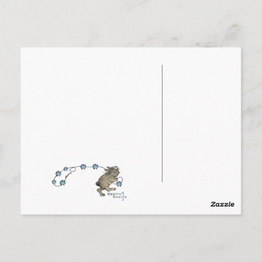 Jubiläumsmäuse Postkarte (Rückseite)