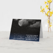 Jubiläumsmond und Stars Karte (Gelbe Blume)