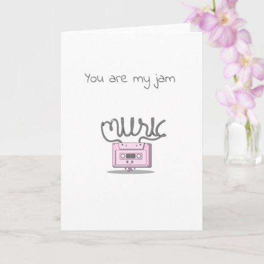 Jubiläumsmusik Karte (Orchidee)