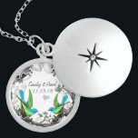 Jubiläumsnecklace zum Hochzeitstag Vintager Vögel Medaillon<br><div class="desc">Keepake Necklaces wählen Sie entweder Silber Platin oder Sterling Silver</div>