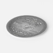 Jubiläumsplatte Pappteller (Schrägansicht)