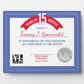 Jubiläumspreis für Custom Color Meilenstein Fotoplatte (Vorderseite)