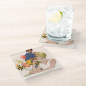 Jubiläumsquartier Glasuntersetzer (Schrägansicht)