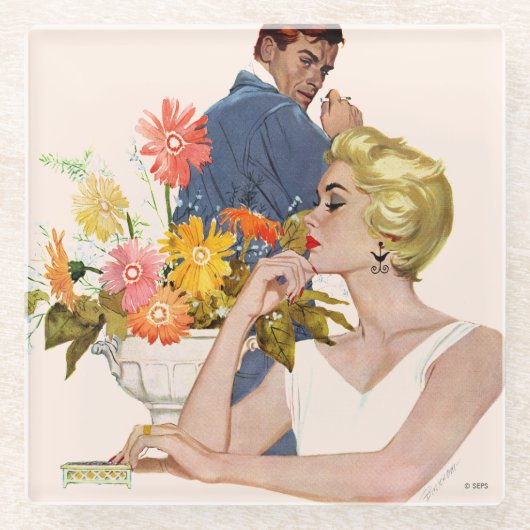 Jubiläumsquartier Glasuntersetzer (Vorderseite)