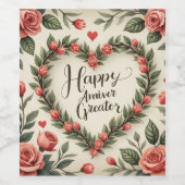 Jubiläumsrabatt Weinetikett (Einzelnes Label)