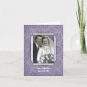 Jubiläumsrahmen für lila Glitzer Einladung (Vorderseite)