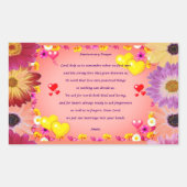 Jubiläumsrampe Rechteckiger Aufkleber (Vorderseite)