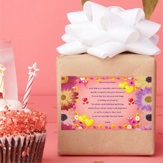 Jubiläumsrampe Rechteckiger Aufkleber (Party)