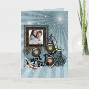 Jubiläumsrock 'n roll Foto Card Karte