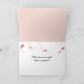 Jubiläumsrosa auf Vintagem Klavier Karte (Innenseite)