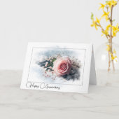 Jubiläumsrosa auf Vintagem Klavier Karte (Gelbe Blume)