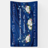 Jubiläumsrosen und Sapphire Banner (Vertikal)