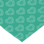 Jubiläumsrunde der Smaragdgrünen Herzen Kurzer Tischläufer (Ecke)