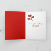 Jubiläumsschale mit Herzballon Karte (Innenseite)