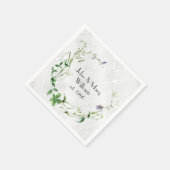 Jubiläumsschrei auf Damaske Serviette (Ecke)