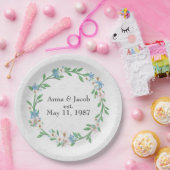 Jubiläumsschrei der Blume Pappteller (Party)