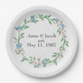 Jubiläumsschrei der Blume Pappteller (Vorderseite)