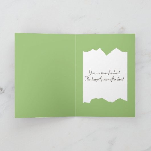 Jubiläumsschwangvögel auf dem Zaun Karte (Innenseite)