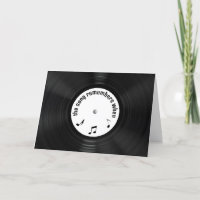 Jubiläumsschwarzer Vinyl-Rekord mit Song-Titel