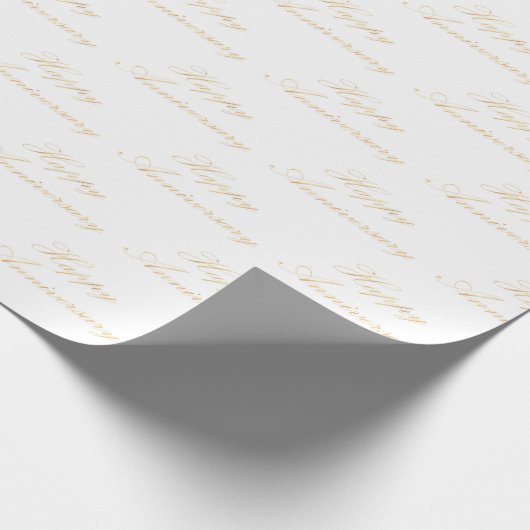 Jubiläumsskript-Schriftart Geschenkpapier (Ecke)