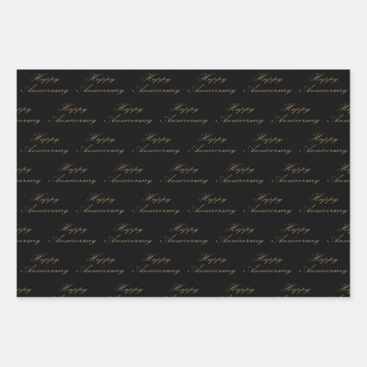 Jubiläumsskript-Schriftart Geschenkpapier Set (Vorderseite 2)
