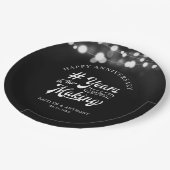 Jubiläumsstring Light JAHRE IM MAKING Black Pappteller (Schrägansicht)