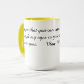 Jubiläumstasse Tasse (Vorderseite Links)