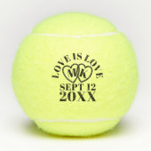 JubiläumsTennisball für das Herz Mongram Tennisbälle (Vorderseite)