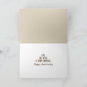 Jubiläumstext Liebe in Sand Karte (Innenseite)