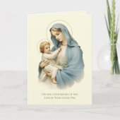 Jubiläumstod liebte Maria Jesus Karte (Vorderseite)