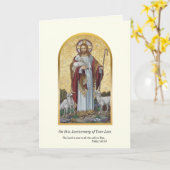 Jubiläumstod Love One Good Shepherd Karte (Gelbe Blume)