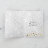 Jubiläumsuhr ohne Hände Karte (Innenseite)