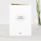 Jubiläumsurkunde der Vintagen Ehe Karte (Rückseite)