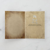 Jubiläumsurkunde der Vintagen Ehe Karte (Innenseite)